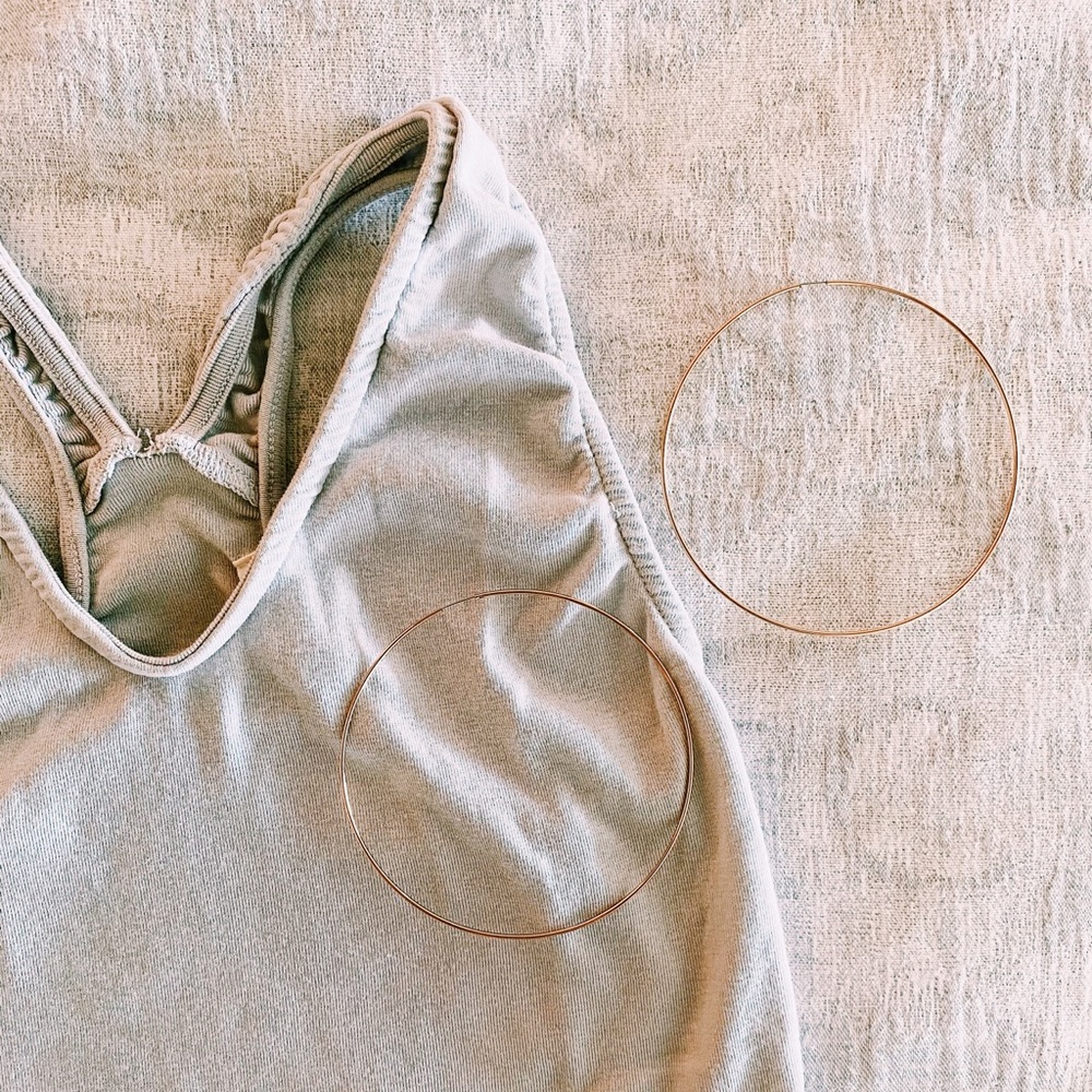 Gray racerback sleeveless tank crop top